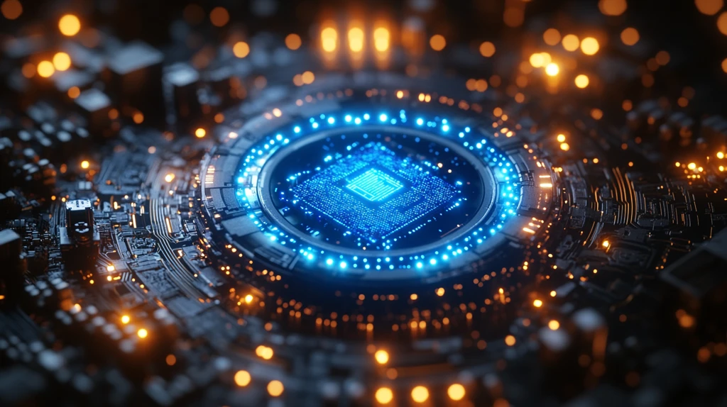 蓝色芯片电路板