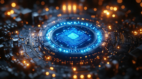 蓝色芯片电路板