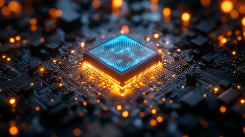 蓝色芯片电路板