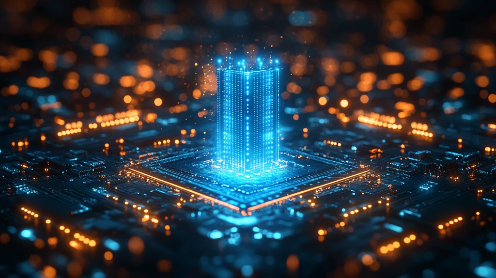 蓝色芯片电路板