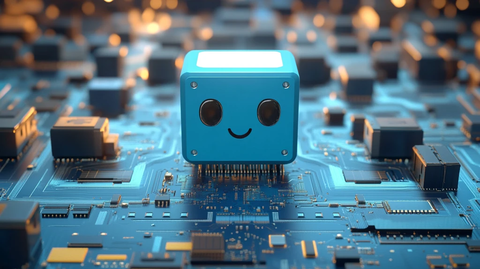 蓝色芯片电路板