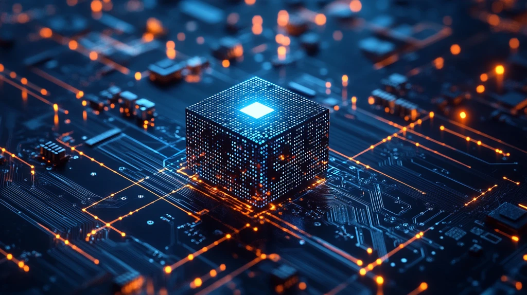 蓝色芯片电路板