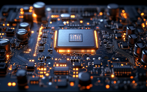 芯片电路板特写