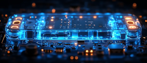 蓝色发光芯片电路