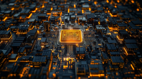 芯片城市俯瞰图