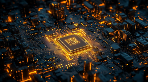 芯片城市俯瞰图