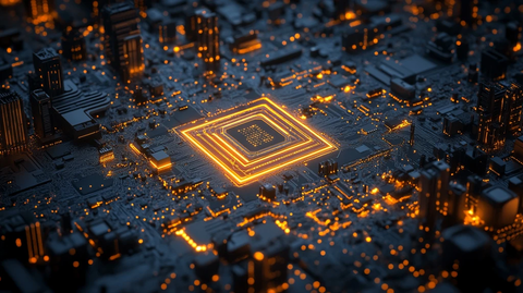 芯片城市俯瞰图