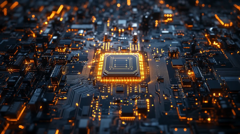 芯片城市俯瞰图