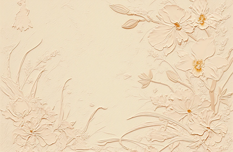 粉色花卉邀请卡