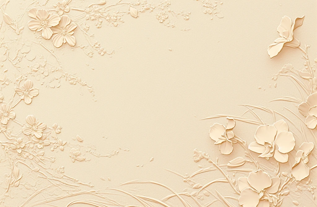 粉色花卉邀请卡