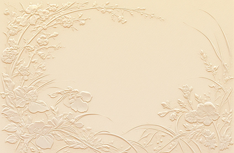 粉色花卉邀请卡