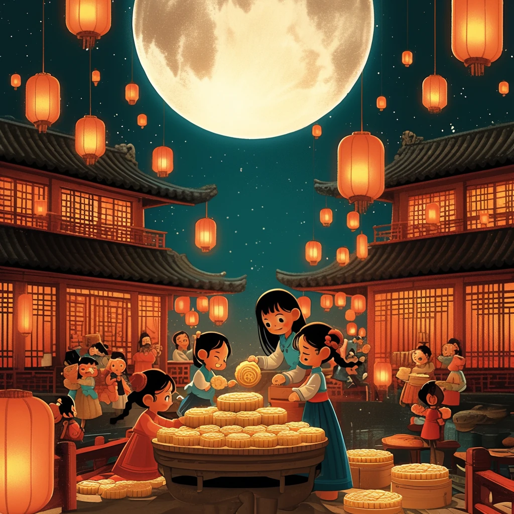 制作月饼庆中秋