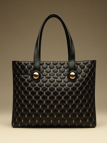 简约刺绣手提袋