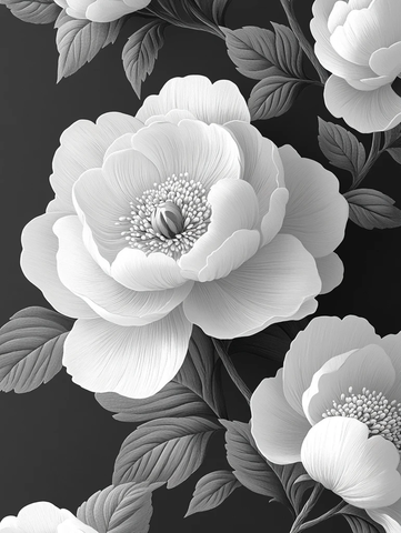 简约花朵刺绣托特包