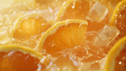 金桔干横切面特写