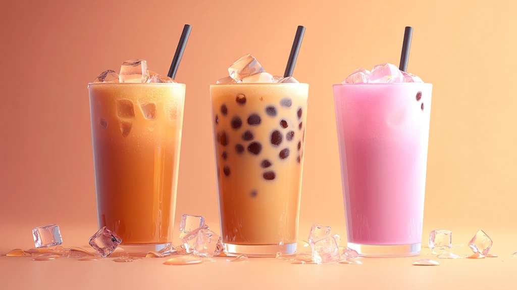 奶茶组合图
