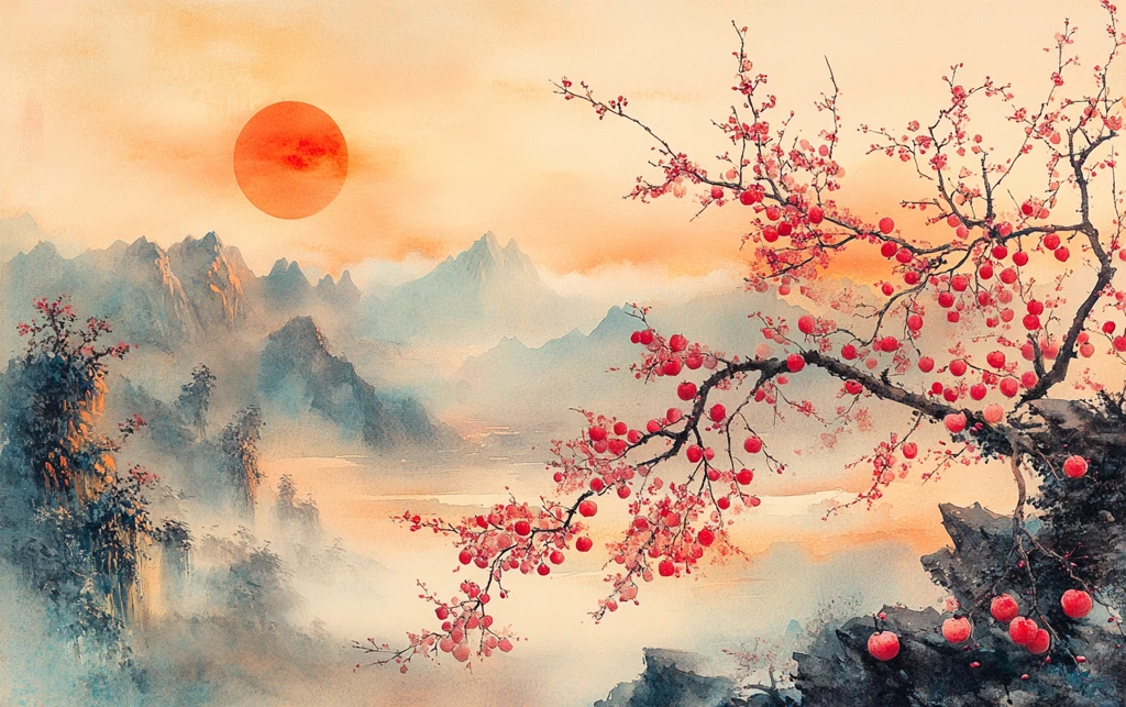 樱花桃花李花杏花图