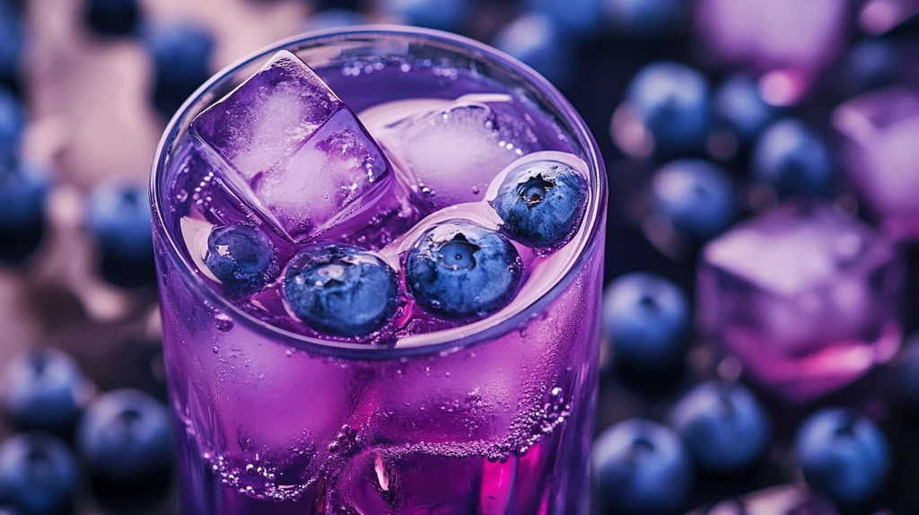 蓝莓气泡水
