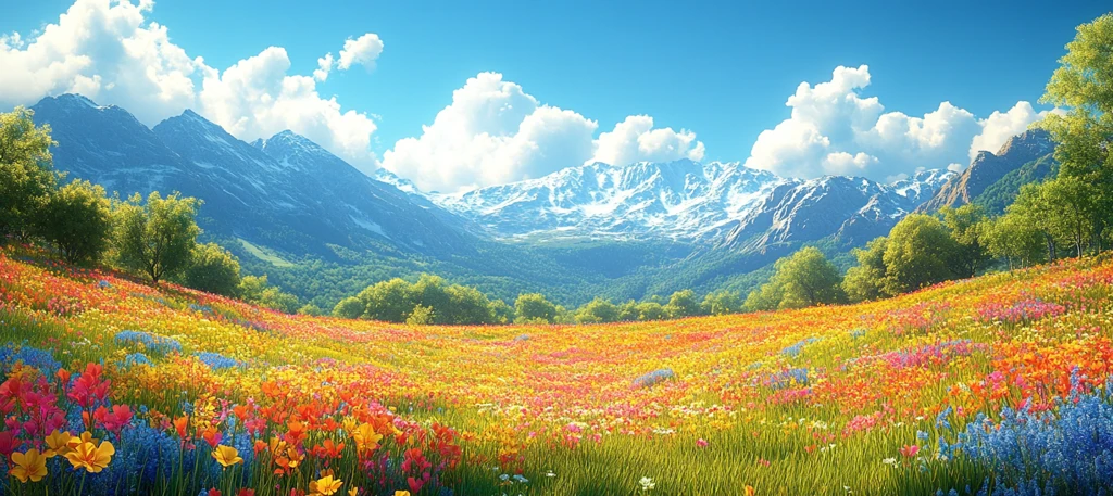 春花盛放的喜悦