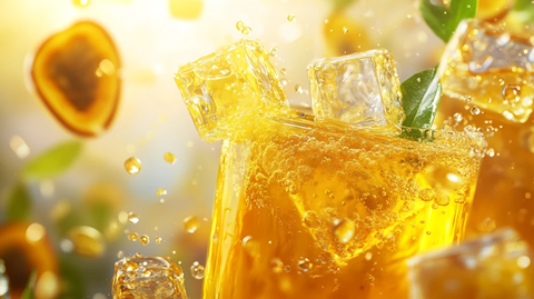 清凉健康冷饮海报背景