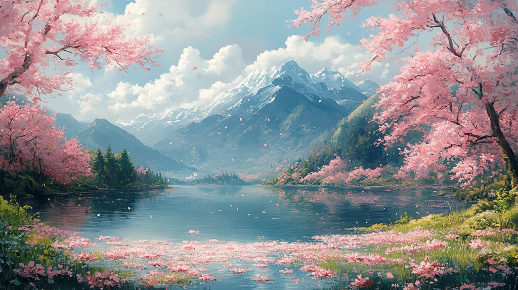 樱花盛开的季节