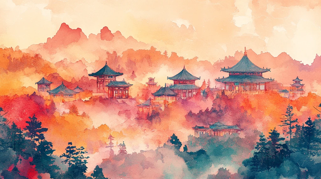 彩色手绘中国风