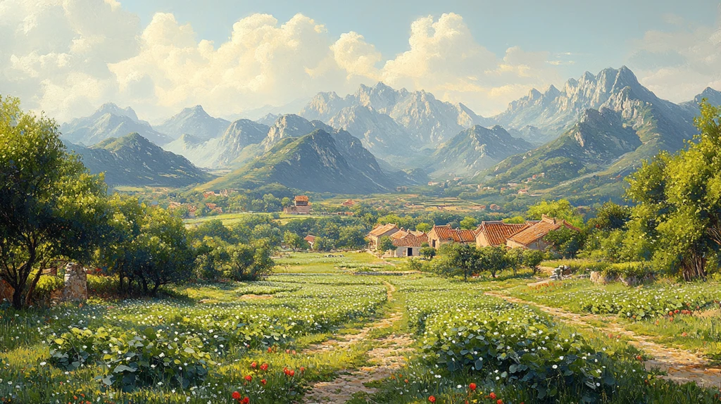 春日山林桑树荫