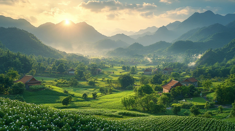 春日山林桑树荫