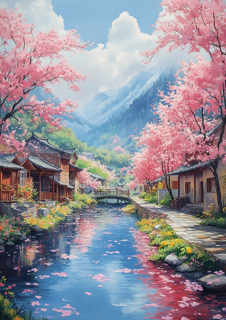 樱花流水人家