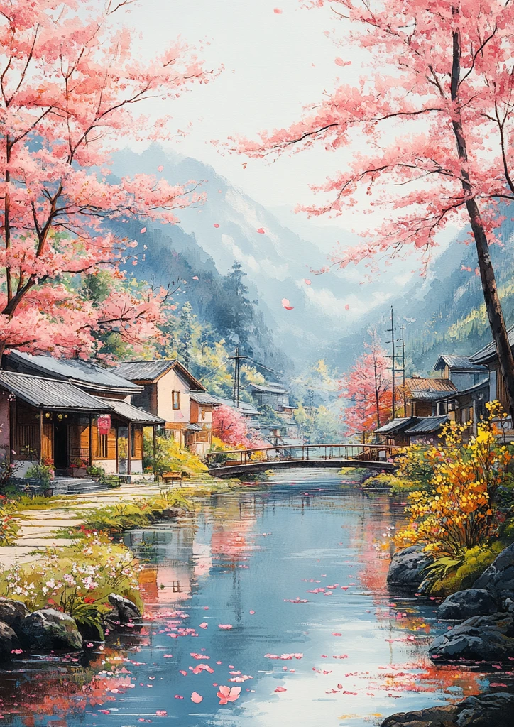 樱花流水人家
