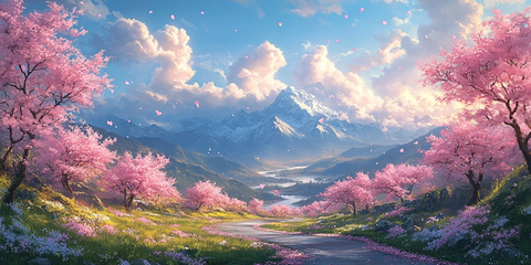 古道穿越幻想景观