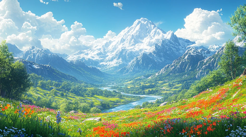 翡翠山谷与河流