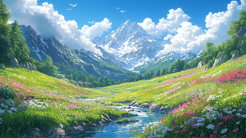 翡翠山谷与河流