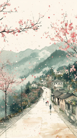 清明时节杏花雨