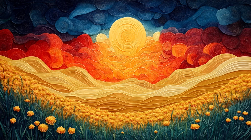 金色田野与古村