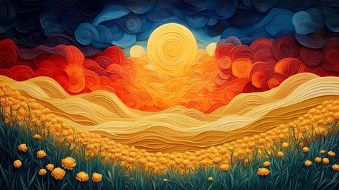 金色田野与古村