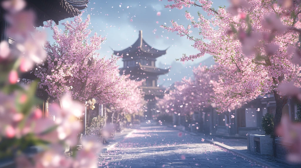 桃花树下长安城