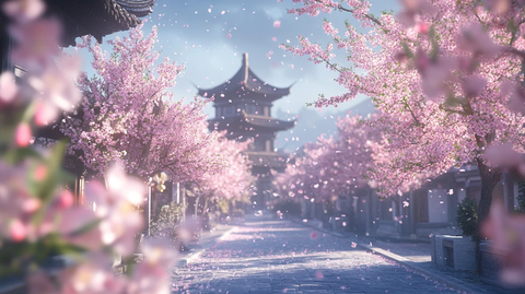 桃花树下长安城