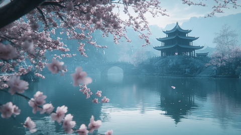 桃花树下长安城