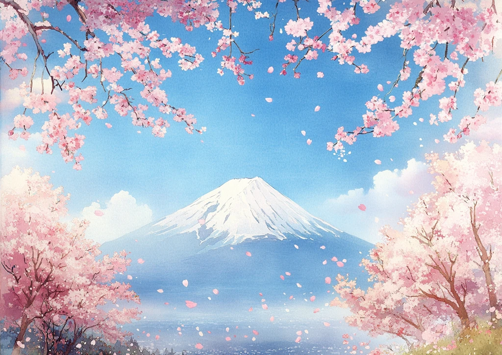 富士山樱雪