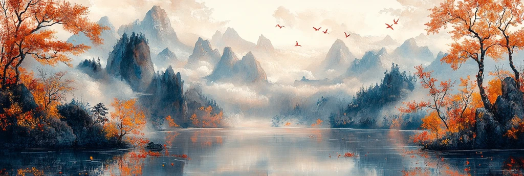 湘西刺绣景观图案