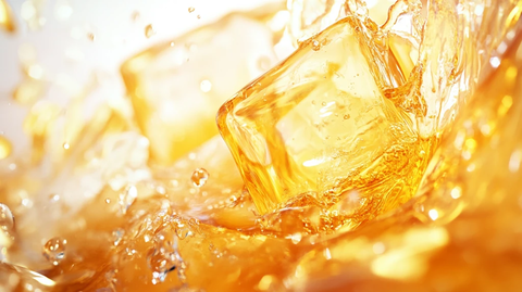 清爽冰块冰块特写