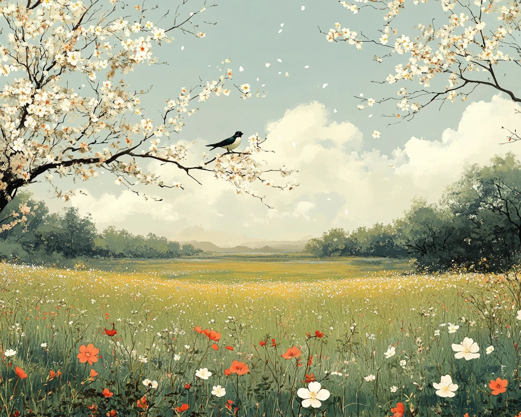 白杨花落鹃啼晚