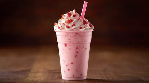 草莓奶昔图片