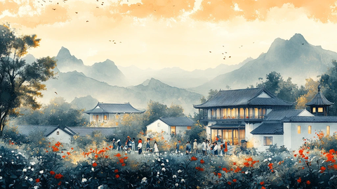 采茶人传统服饰图案