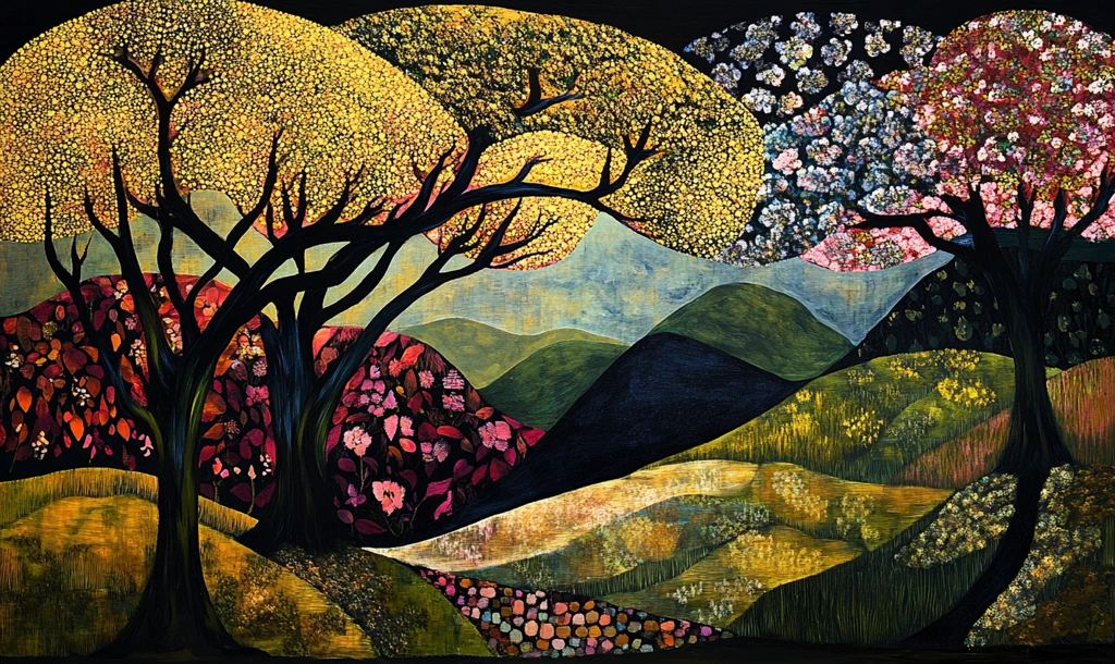 树与苔藓的层次