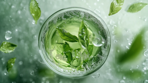 茶汤茶叶茶素材