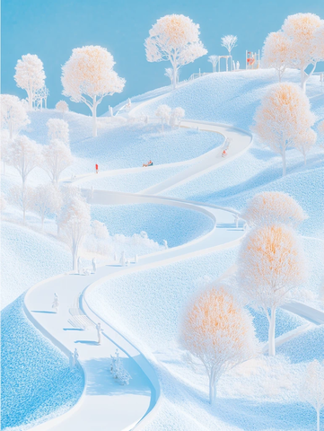 珐琅工艺公园景象