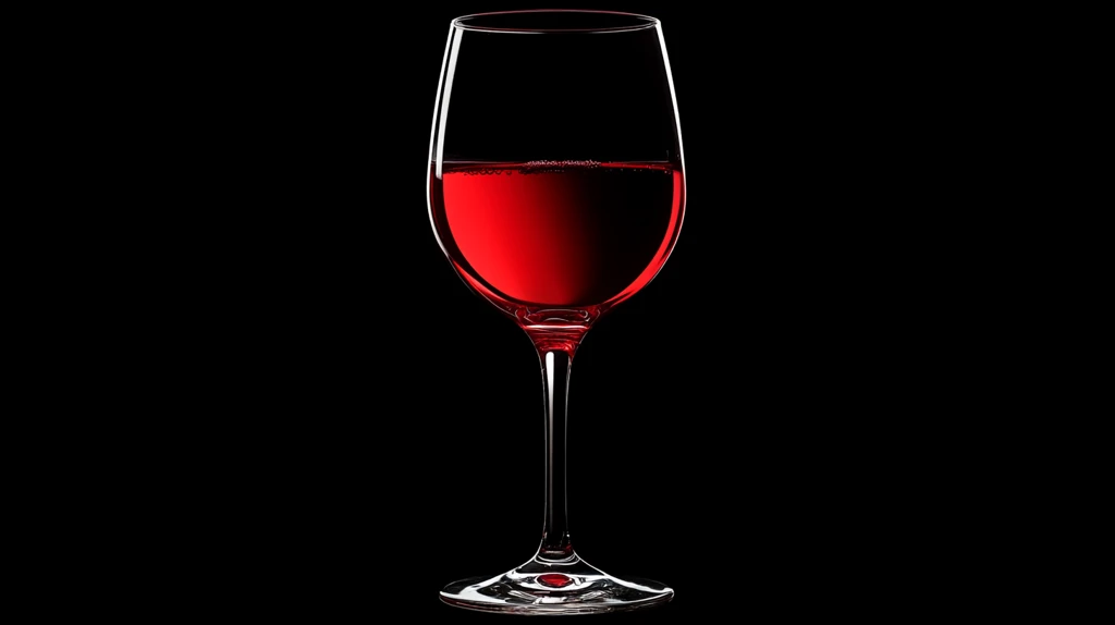 黑底红酒杯