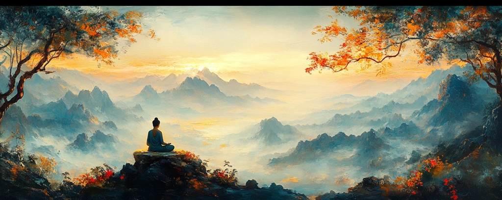 菩提树下佛影花